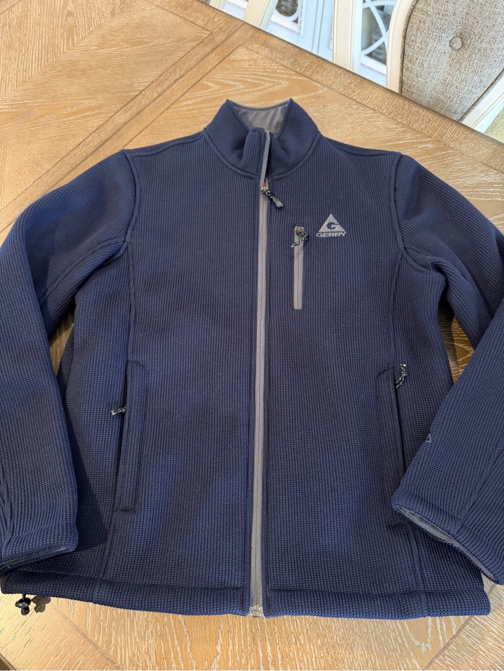Gerry Weber Navy Full-Zip Men’s Fleece Lined Jacket -size Med